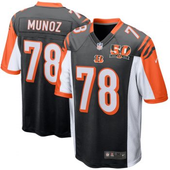 Anthony Munoz Cincinnati Bengals Nike 50th Anniversary Retired Player Game Jersey - Black