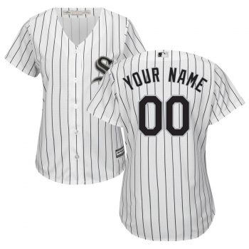 Chicago White Sox Majestic Women's Home Cool Base Custom Jersey - White/Black