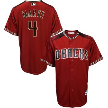 Ketel Marte Arizona Diamondbacks Majestic Alternate Official Cool Base Player Jersey - Red/Black