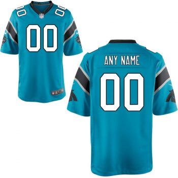 Carolina Panthers Nike Youth Game Custom Jersey – Blue