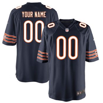 Chicago Bears Nike Custom Game Jersey - Navy