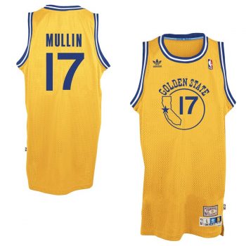 Chris Mullin Golden State Warriors adidas Hardwood Classics Swingman Jersey - Gold