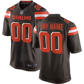 Cleveland Browns Nike Custom Game Jersey - Brown