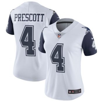 Dak Prescott Dallas Cowboys Nike Women's Vapor Untouchable Color Rush Limited Jersey – White