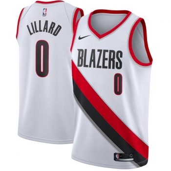 Damian Lillard Portland Trail Blazers Nike Swingman Jersey White - Association Edition