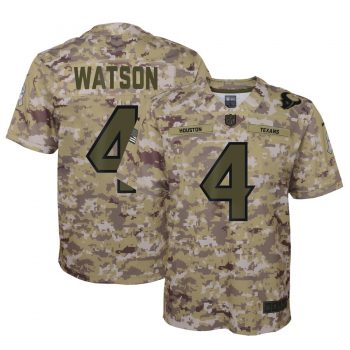 Deshaun Watson Houston Texans Nike Youth Salute to Service Game Jersey - Camo