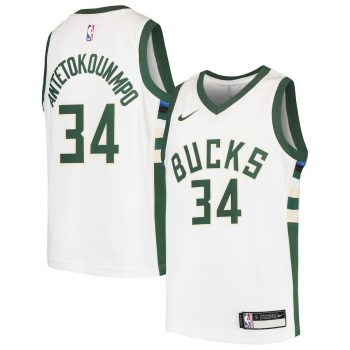 Giannis Antetokounmpo Milwaukee Bucks Nike Youth Swingman Jersey - White