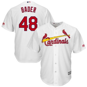 Harrison Bader St. Louis Cardinals Majestic Home Official Cool Base Jersey - White