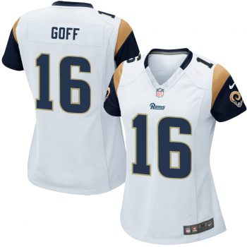 Jared Goff Los Angeles Rams Nike Women's Game Jersey - White