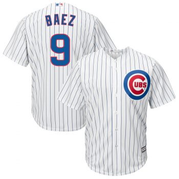 Javier Baez Chicago Cubs Majestic Cool Base Player Jersey - White