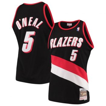 Jermaine O'Neal Portland Trail Blazers Mitchell & Ness Hardwood Classics Swingman Jersey – Black