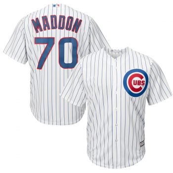 Joe Maddon Chicago Cubs Majestic Cool Base Player Jersey - White