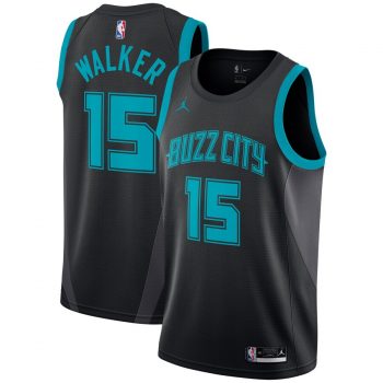 Kemba Walker Charlotte Hornets Jordan Brand City Edition Swingman Jersey – Black