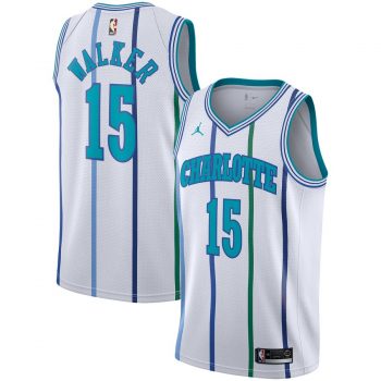 Kemba Walker Charlotte Hornets Jordan Brand Hardwood Classics Swingman Jersey – White