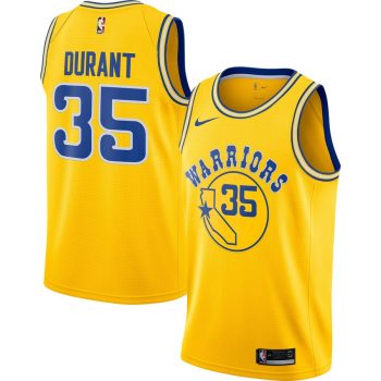 Kevin Durant Golden State Warriors Nike Hardwood Classics Swingman Jersey – Gold