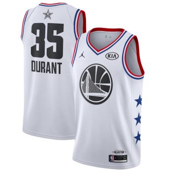 Kevin Durant Golden State Warriors Jordan Brand 2019 NBA All-Star Game Finished Swingman Jersey – White