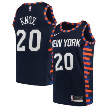 Kevin Knox New York Knicks Nike City Edition Swingman Jersey – Navy