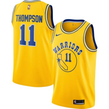 Klay Thompson Golden State Warriors Nike Hardwood Classics Swingman Jersey – Gold