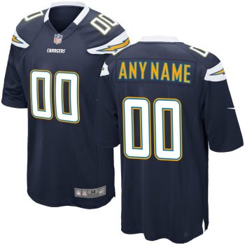 Los Angeles Chargers Nike Custom Game Jersey - Navy