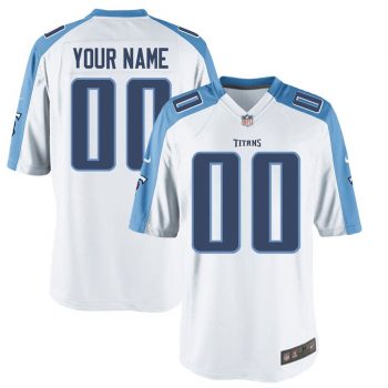 Nike Men's Tennessee Titans Customized Game White Jersey