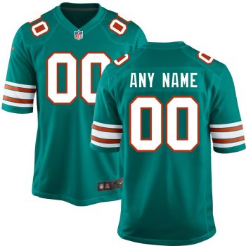 Miami Dolphins Nike Customized Throwback Jersey - Aqua