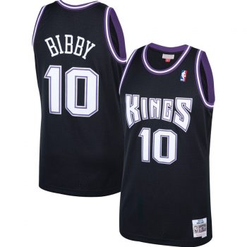 Mike Bibby Sacramento Kings Mitchell & Ness 2001-02 Hardwood Classics Swingman Jersey – Black