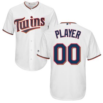 Minnesota Twins Majestic Cool Base Custom Jersey - White