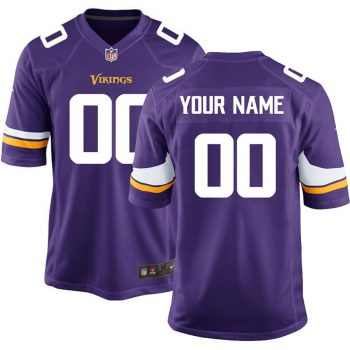 Minnesota Vikings Nike Custom Game Jersey - Purple