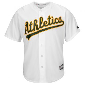 Oakland Athletics Majestic Official Cool Base Jersey - White