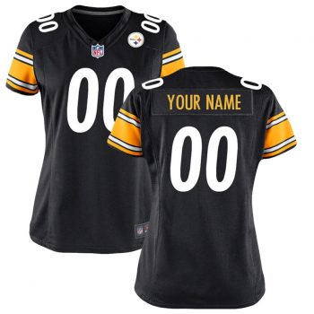 Pittsburgh Steelers Nike Women's Custom Game Jersey - Black