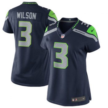 Russell Wilson Seattle Seahawks Nike Women's Limited Jersey - Navy Blue