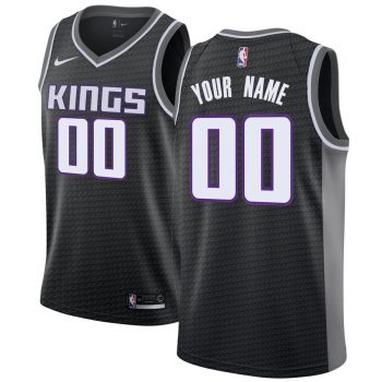 Sacramento Kings Nike Swingman Custom Jersey Black - Statement Edition