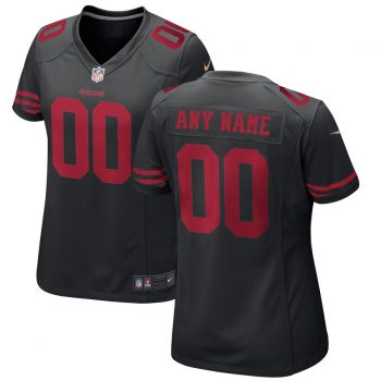 San Francisco 49ers Nike Women's Custom Game Jersey - Black