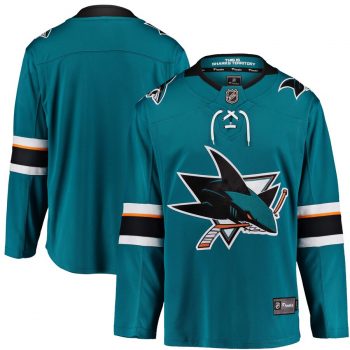 San Jose Sharks Fanatics Branded Youth Breakaway Home Jersey - Teal