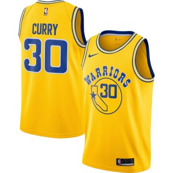 Stephen Curry Golden State Warriors Nike Hardwood Classics Swingman Jersey – Gold