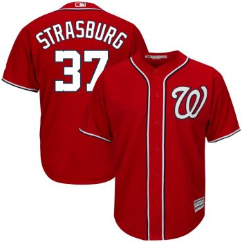 Stephen Strasburg Washington Nationals Majestic Alternate Official Cool Base Player Jersey - Scarlet