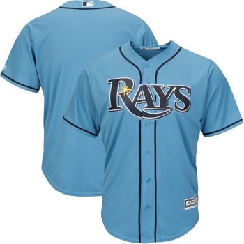 Tampa Bay Rays Majestic Official Cool Base Jersey - Light Blue