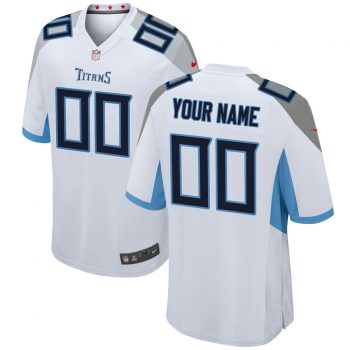 Tennessee Titans Nike 2018 Custom Game Jersey – White