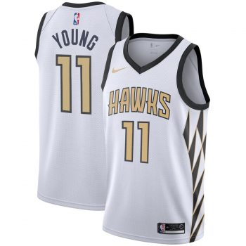 Trae Young Atlanta Hawks Nike City Edition Swingman Jersey – White