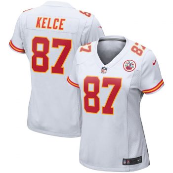 Travis Kelce Kansas City Chiefs Nike Women's Player Game Jersey – White