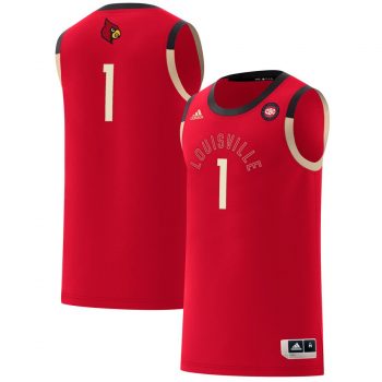 #1 Louisville Cardinals adidas Harlem Renaissance Swingman Jersey – Red