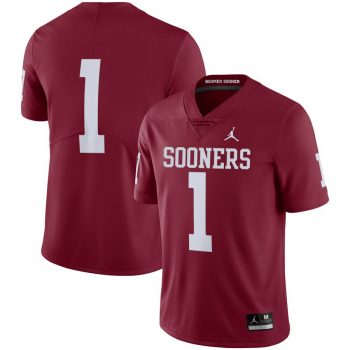 #1 Oklahoma Sooners Jordan Brand Limited Jersey – Crimson