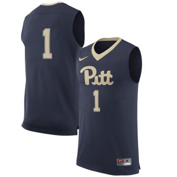 #1 Pitt Panthers Nike Replica Basketball Jersey - Navy