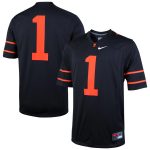 #1 Princeton Tigers Nike Replica Game Jersey - Black