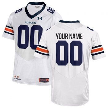 Auburn Tigers Under Armour 2018 Custom Replica Jersey – White