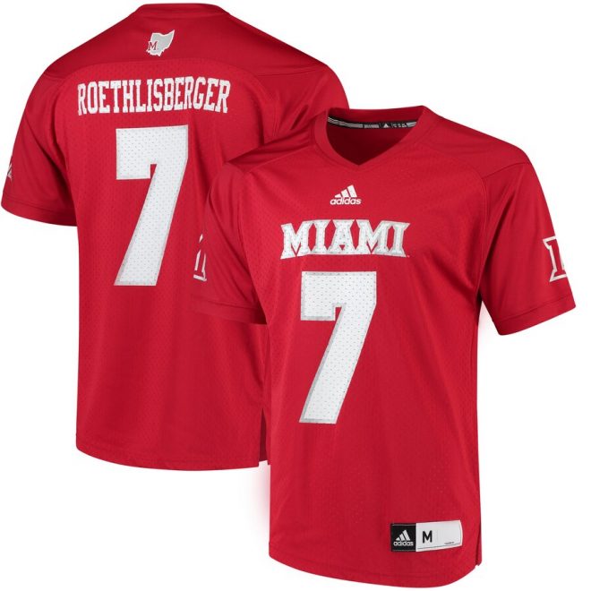 Ben Roethlisberger Miami University RedHawks adidas Alumni Player Jersey - Red