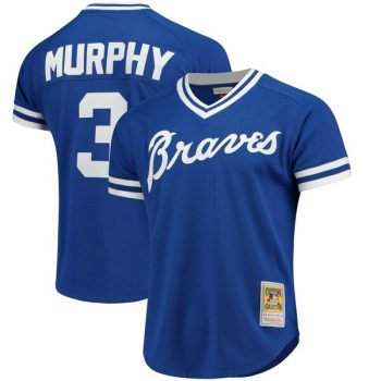 Dale Murphy Atlanta Braves Mitchell & Ness Cooperstown Mesh Batting Practice Jersey – Royal