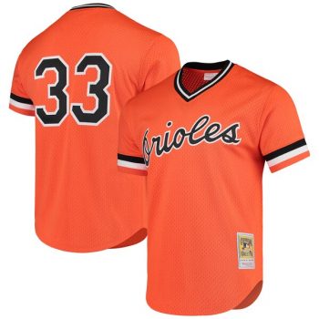 Eddie Murray Baltimore Orioles Mitchell & Ness Cooperstown Mesh Batting Practice Jersey – Orange