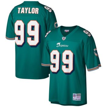 Jason Taylor Miami Dolphins Mitchell & Ness Retired Player Replica Jersey - Aqua