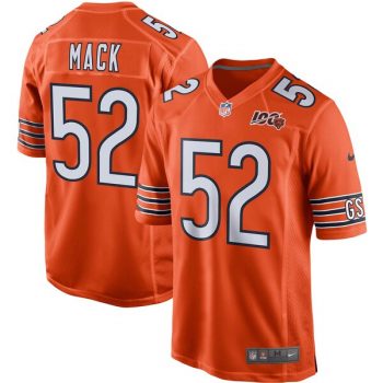 Khalil Mack Chicago Bears Nike 100th Season Game Jersey – Orange